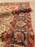 6’5 x 9’ Antique & finely woven 1920s wool Tabriz Rug #1847 / 6x9 Vintage Rug - Blue Parakeet Rugs