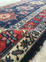 2'6 x 12'9 skinny Persian Tabriz Runner (#815) - Blue Parakeet Rugs