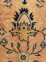 9x9 Antique Turkish pink Sivas rug #2198 / 9x9 Vintage Rug - Blue Parakeet Rugs