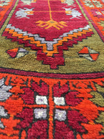 3'11 x 6'11  Antique Anatolian Turkish Rug / 4x7 Turkish Rug  (#954ML) - Blue Parakeet Rugs