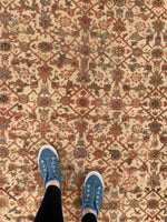 6'7 x 16'3 Long and Lean Antique Mahal rug #2202 / 7x16 Vintage Rug - Blue Parakeet Rugs
