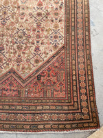 6'7 x 16'3 Long and Lean Antique Mahal rug #2202 / 7x16 Vintage Rug - Blue Parakeet Rugs