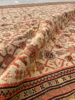 6'7 x 16'3 Long and Lean Antique Mahal rug #2202 / 7x16 Vintage Rug - Blue Parakeet Rugs