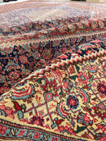 9'9 x 14'9 Antique oversize rug #2025 / 10x15 Vintage Rug - Blue Parakeet Rugs