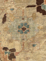 10’10 x 10’10 Ivory Sultanabad Mahal #2204 / Large square vintage rug - Blue Parakeet Rugs