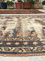 3'9 x 9'3 Persian Malayer Runner / Rug Runner / Vintage Runner (#664) - Blue Parakeet Rugs