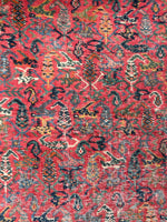 3'6 x 16'6 Antique and long Seraband runner #2020 / 4x17 Vintage runner - Blue Parakeet Rugs