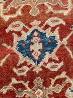 8'9 x 10'11 Rust red Sultanabad Mahal rug #2205 / 9x11 Vintage Rug - Blue Parakeet Rugs