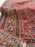 3'6 x 16'6 Antique and long Seraband runner #2020 / 4x17 Vintage runner - Blue Parakeet Rugs