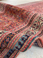 3'6 x 16'6 Antique and long Seraband runner #2020 / 4x17 Vintage runner - Blue Parakeet Rugs