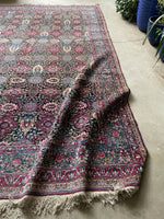 9x12 floral vintage rug