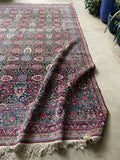 9x12 floral vintage rug