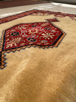 4'3 X 6'4 Vintage Turkish Rug #1857 / 4x6 Vintage Rug - Blue Parakeet Rugs