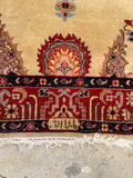 4'3 X 6'4 Vintage Turkish Rug #1857 / 4x6 Vintage Rug - Blue Parakeet Rugs
