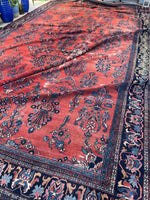 12' x 22'4 Antique Persian Bibikabad Rug #2520 / 12x22 Vintage Persian rug - Blue Parakeet Rugs