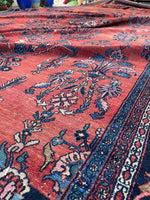 12' x 22'4 Antique Persian Bibikabad Rug #2520 / 12x22 Vintage Persian rug - Blue Parakeet Rugs