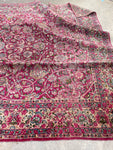 8'9 x 11'9 Rose Pink Persian Kerman rug #2208 / 9x12 Vintage Rug - Blue Parakeet Rugs
