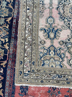 4'5 x 6'5 Antique Persian Malayer Rug #2519 / 4x7 vintage rug - Blue Parakeet Rugs