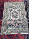 4'5 x 6'5 Antique Persian Malayer Rug #2519 / 4x7 vintage rug - Blue Parakeet Rugs