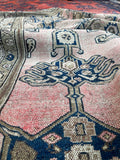 4'5 x 6'5 Antique Persian Malayer Rug #2519 / 4x7 vintage rug - Blue Parakeet Rugs