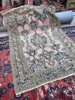 4'5 x 6'5 Antique Persian Malayer Rug #2519 / 4x7 vintage rug - Blue Parakeet Rugs
