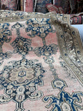 4'5 x 6'5 Antique Persian Malayer Rug #2519 / 4x7 vintage rug - Blue Parakeet Rugs