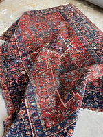 4'7 x 6'3 Antique Persian Heriz Rug #2833