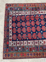 5' x 7'5 Antique Persian Bidjar rug #2034 / 5x8 Vintage Rug - Blue Parakeet Rugs