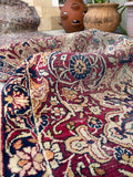 2'11 X 17'9 Antique Skinny 1880s Kerman Runner #1859 / 3x18 Vintage Skinny Runner - Blue Parakeet Rugs
