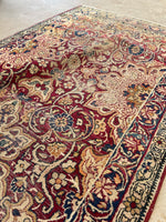 2'11 X 17'9 Antique Skinny 1880s Kerman Runner #1859 / 3x18 Vintage Skinny Runner - Blue Parakeet Rugs