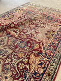 2'11 X 17'9 Antique Skinny 1880s Kerman Runner #1859 / 3x18 Vintage Skinny Runner - Blue Parakeet Rugs
