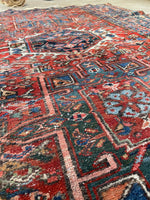 4'7 x 6'3 Antique Persian Heriz Rug #2833