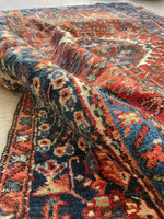 4'7 x 6'3 Antique Persian Heriz Rug #2833