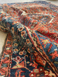 4'7 x 6'3 Antique Persian Heriz Rug #2833