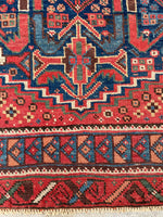 red and blue persian rug
