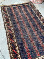 1'9 x 2'9 Antique Baluch Scatter Rug #2523 - Blue Parakeet Rugs