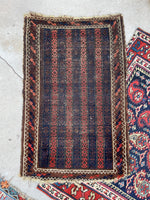 1'9 x 2'9 Antique Baluch Scatter Rug #2523 - Blue Parakeet Rugs