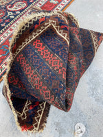 1'9 x 2'9 Antique Baluch Scatter Rug #2523 - Blue Parakeet Rugs