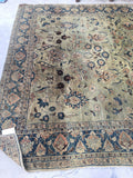 8'3 x 11' Antique Tabriz Rug / Large Antique Rug / Large vintage rug - Blue Parakeet Rugs