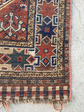 3'7 x 4'10 antique Persian Qashqai rug (#998G) - Blue Parakeet Rugs