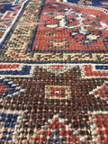 3'7 x 4'10 antique Persian Qashqai rug (#998G) - Blue Parakeet Rugs