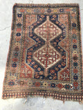 3'7 x 4'10 antique Persian Qashqai rug (#998G) - Blue Parakeet Rugs