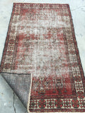3'8 x 6'4 vintage Persian rug / 4x6 vintage rug (#1291ML) - Blue Parakeet Rugs