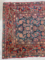 3’5 x 16’6 Antique Persian Malayer Runner #2527 - Blue Parakeet Rugs