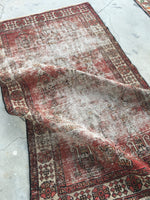 3'8 x 6'4 vintage Persian rug / 4x6 vintage rug (#1291ML) - Blue Parakeet Rugs