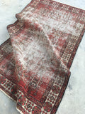 3'8 x 6'4 vintage Persian rug / 4x6 vintage rug (#1291ML) - Blue Parakeet Rugs