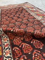 3'3 X 6'3 Antique Persian Rug #1865 / 3x6 Vintage Rug - Blue Parakeet Rugs