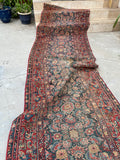 3’5 x 16’6 Antique Persian Malayer Runner #2527 - Blue Parakeet Rugs