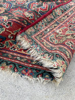 3’5 x 16’6 Antique Persian Malayer Runner #2527 - Blue Parakeet Rugs