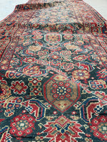 3’5 x 16’6 Antique Persian Malayer Runner #2527 - Blue Parakeet Rugs